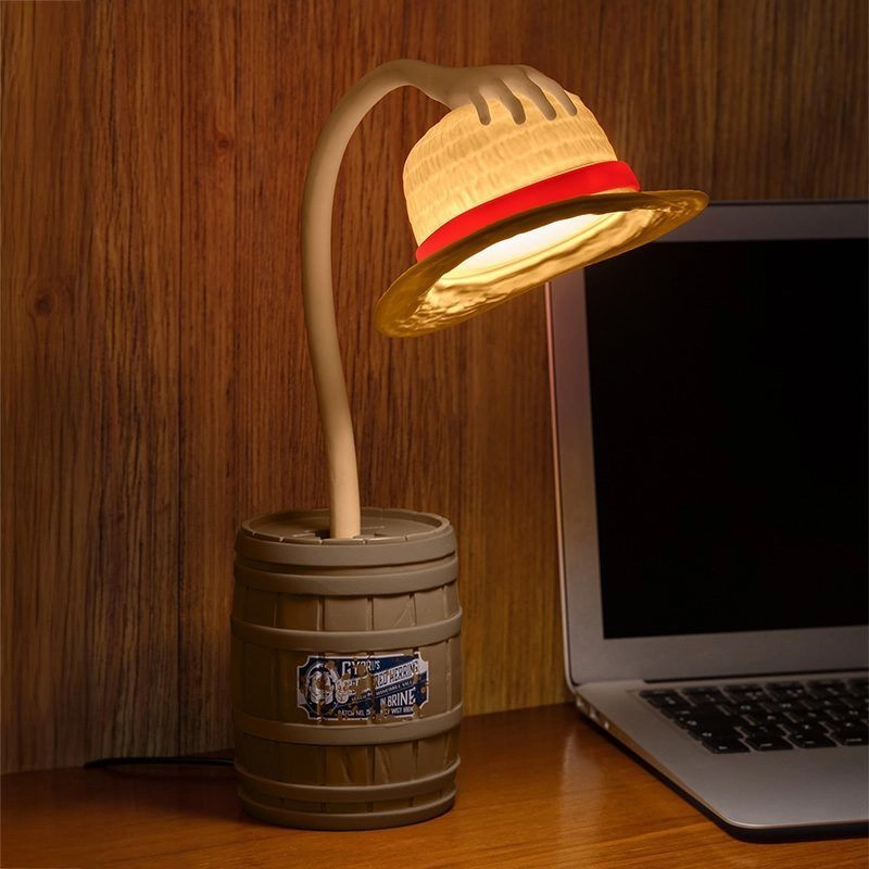 Lampă de noapte Paladone Straw Hat Posable Light Alb Cald