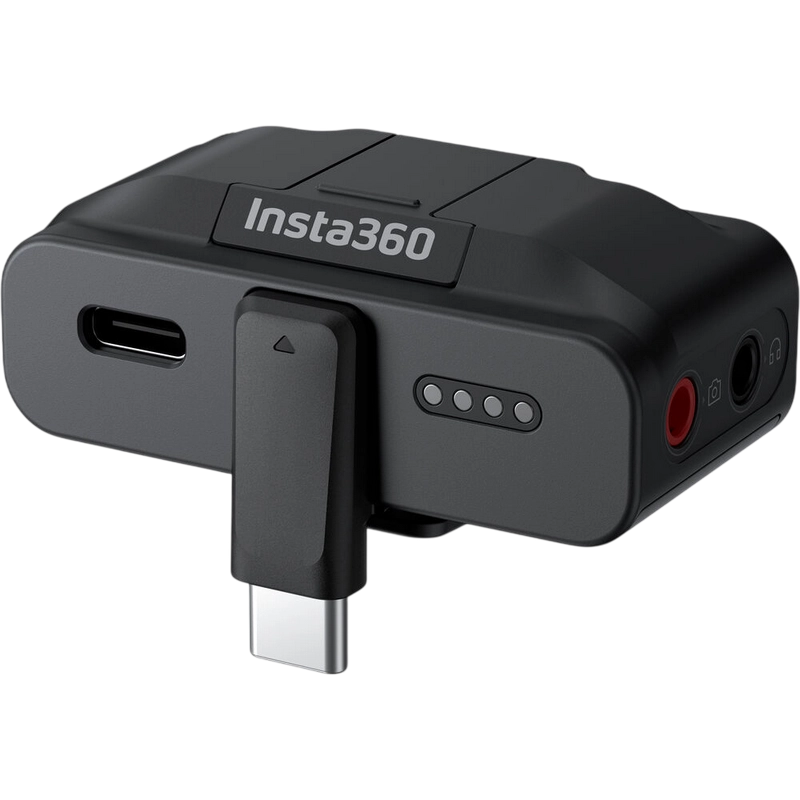 Портативный записывающий микрофон Insta360 Mic Pro (1 TX + 1 RX) Беспроводной Черный