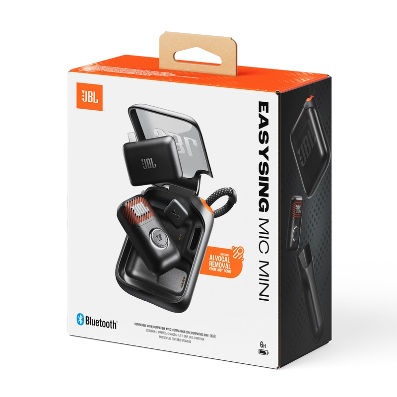 Microfon portabil pentru înregistrare vocală JBL EasySing Mic Mini Fără fir Negru
