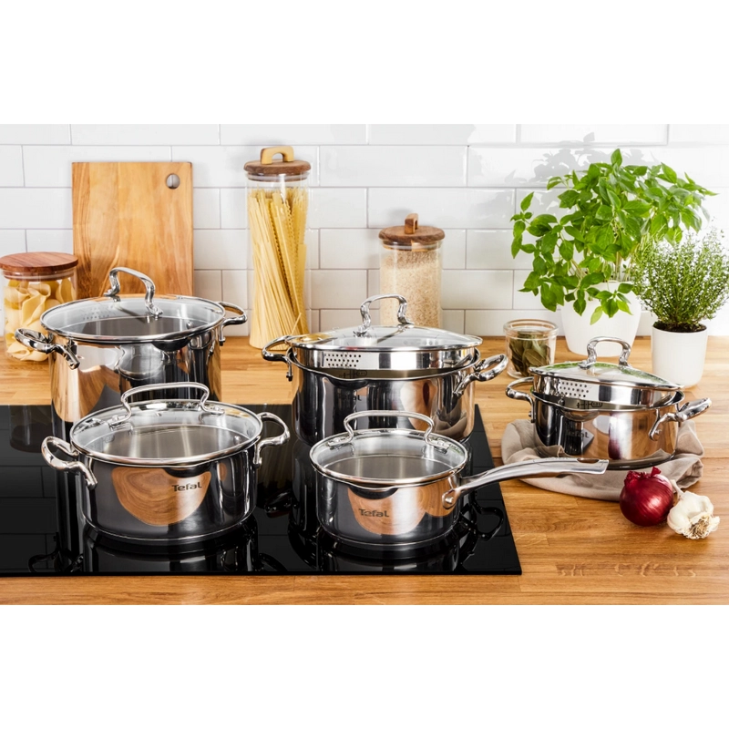 Set de vase Tefal G719SA55 Duetto+ Oțel inoxidabil