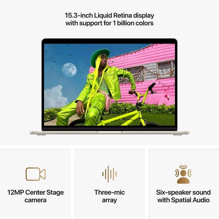 Laptop Apple MacBook Air 15.3 Starlight