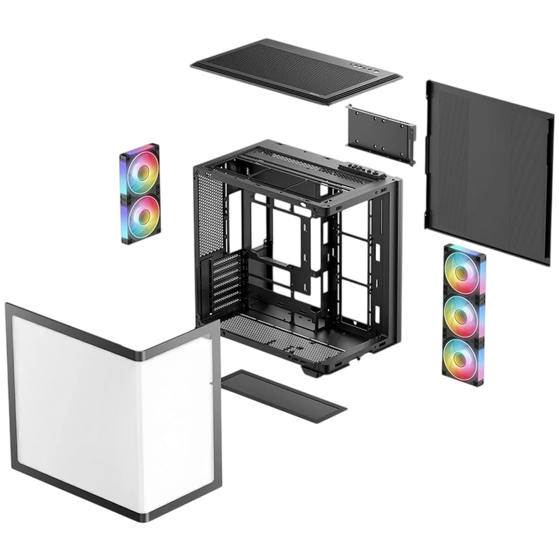 Компьютерный корпус Deepcool CG590U 5F Midi-Tower Черный