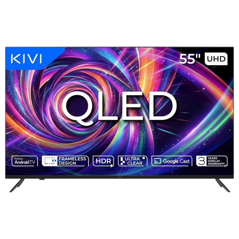 55" QLED SMART Телевизор KIVI 55U7000MB Черный