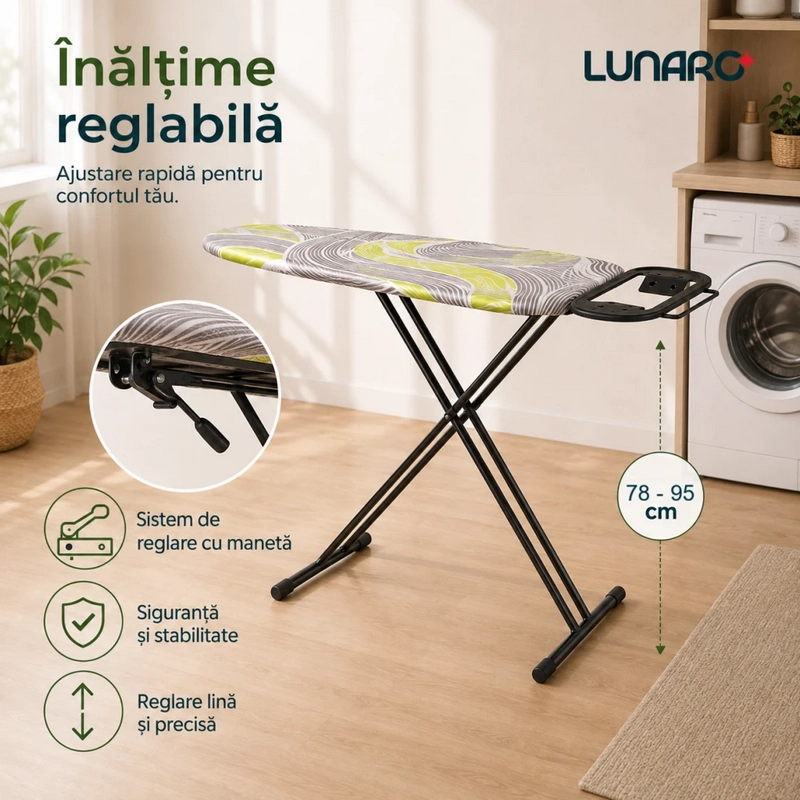 Masă De Călcat Lunaro VERA-BK Negru