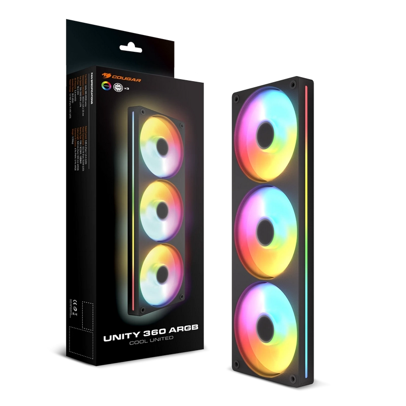 Ventilator PC Cougar Unity360-RB 120 mm Negru