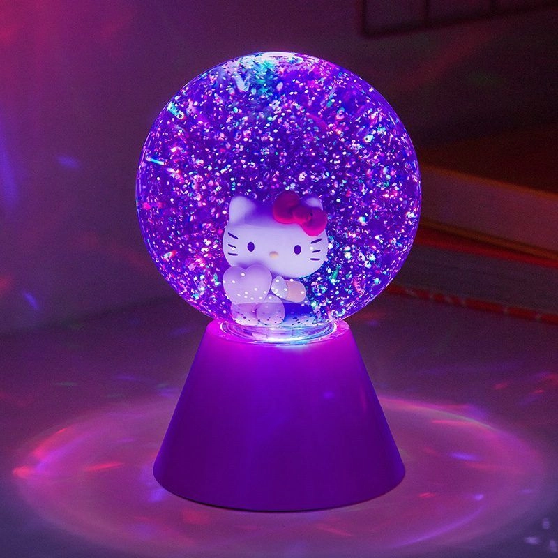 Lampă de noapte Paladone Hello Kitty LED Glitter Ball Multicolor