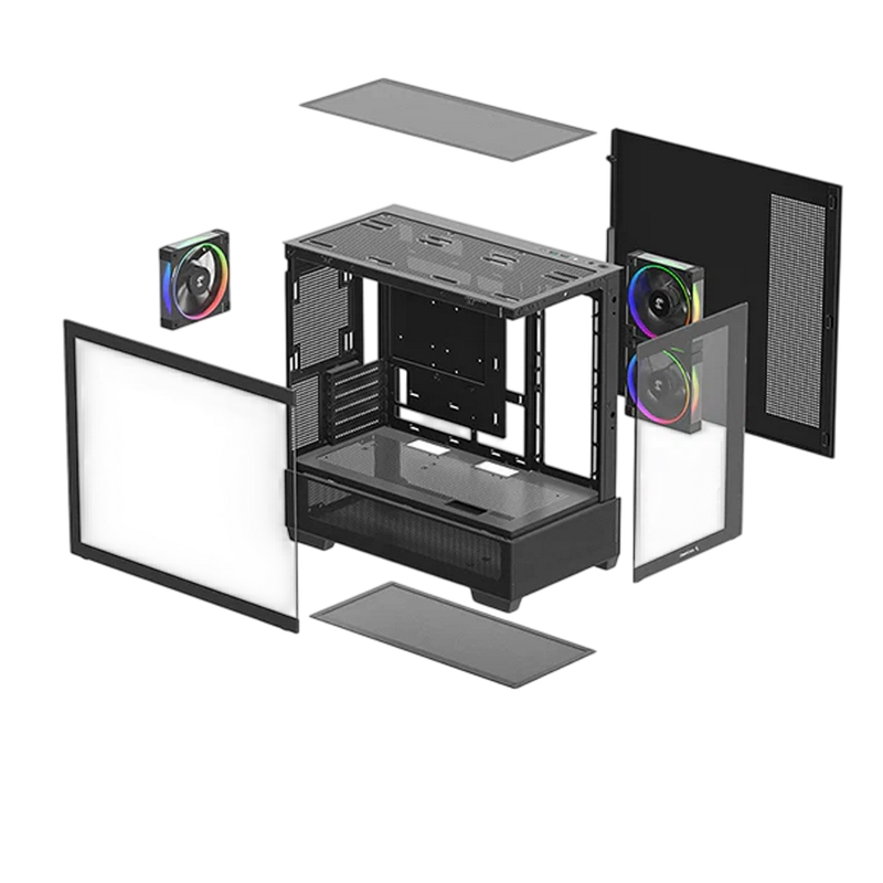 Carcasă PC Deepcool CG380 3F Mini-Tower Negru