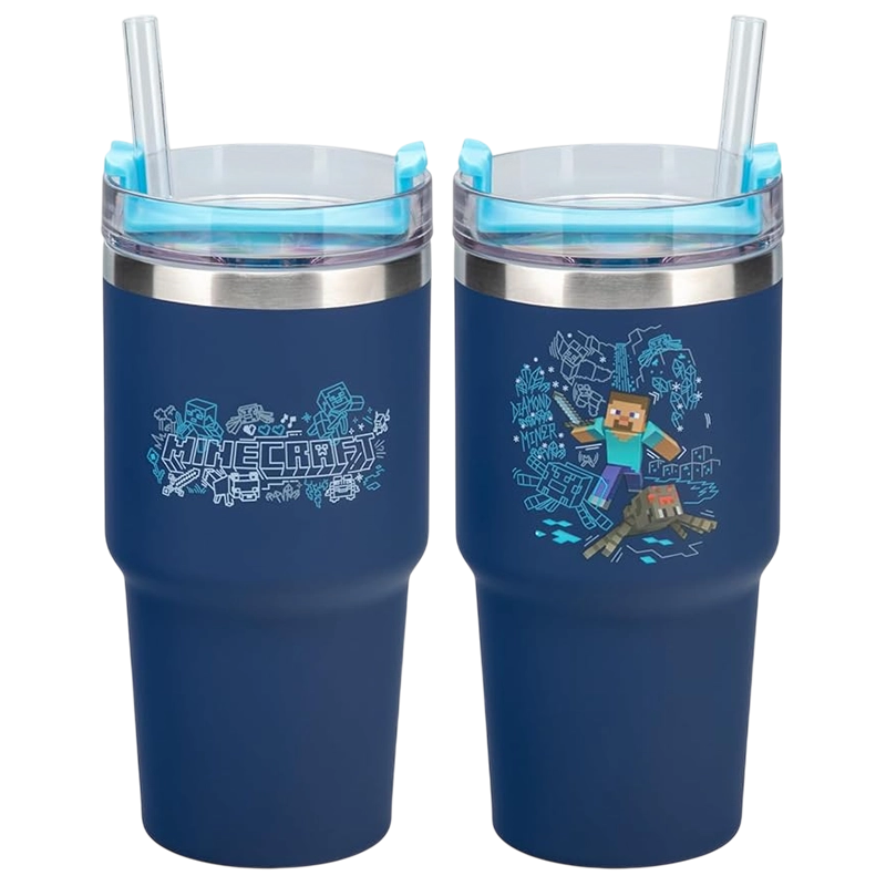 Cană termos Paladone Minecraft Albastru