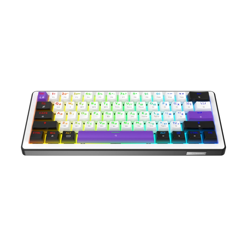 Tastatură HATOR Hellyberry HK60 Wireless Mecanic Alb