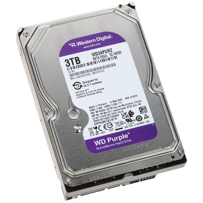 Unitate HDD Western Digital WD Purple 3 TB