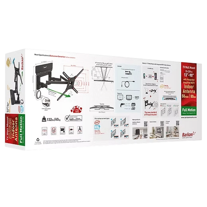Кронштейн для телевизора BARKAN VTM464L Черный