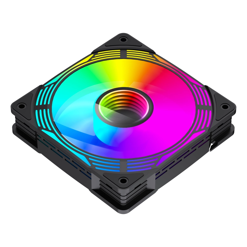 Ventilator PC Gamemax FN12A-C8I-R 120 mm Negru