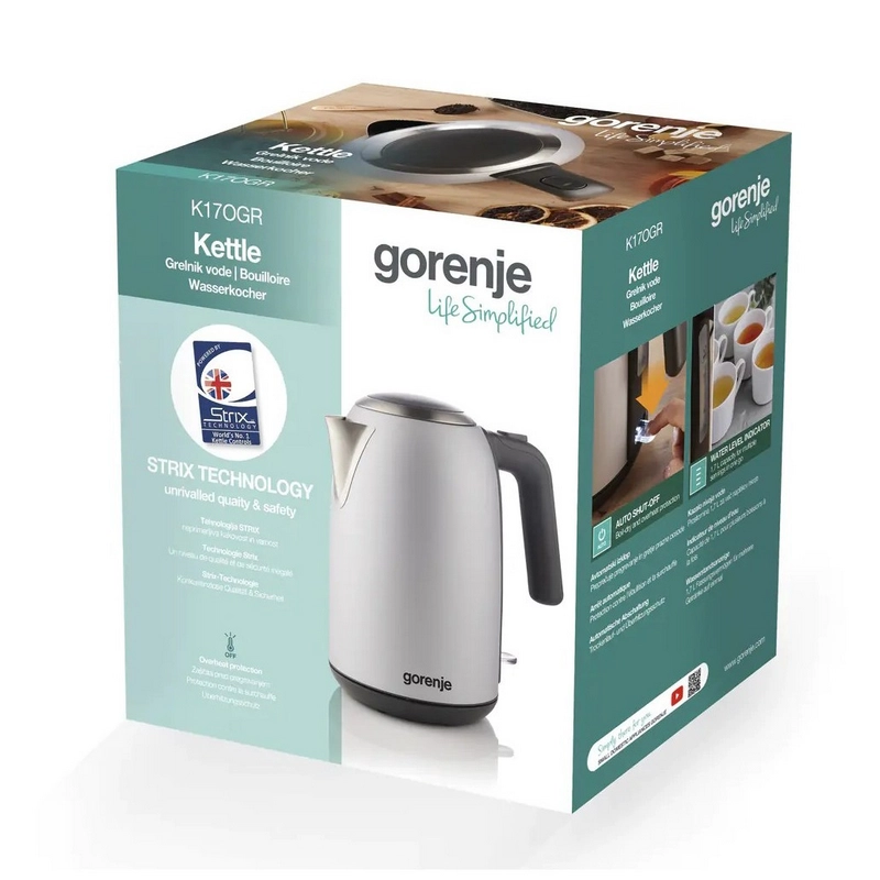Электрочайник Gorenje K17OGR Серый