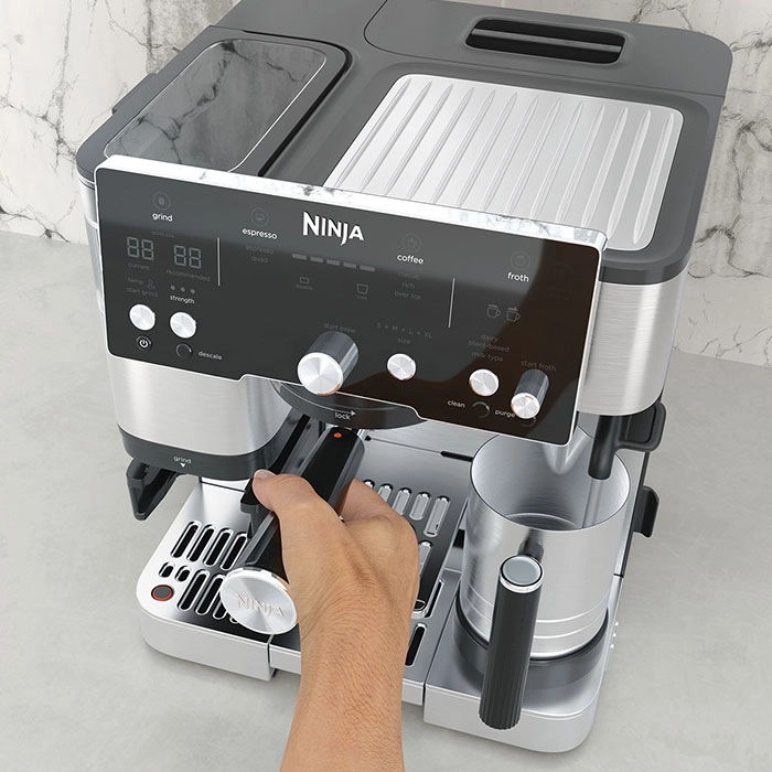 Cafetiera manuala Ninja ES501 Oțel inoxidabil
