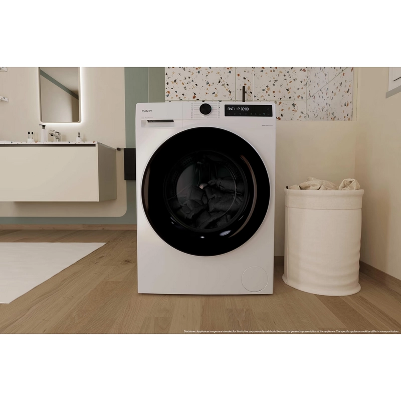Mașină de spălat cu uscător Candy BWR 485SBL6-S Alb