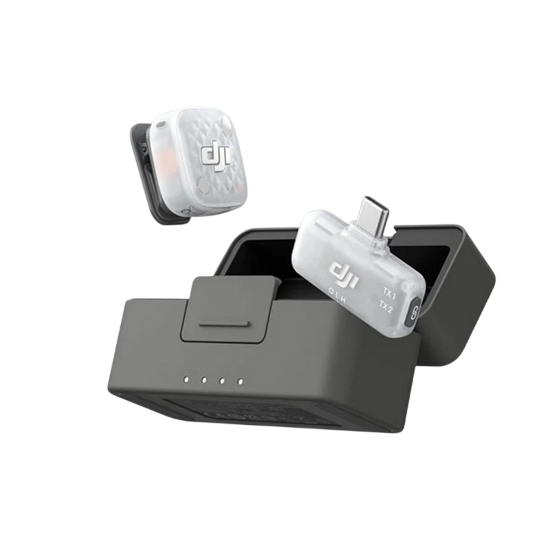 Microfon portabil pentru înregistrare vocală DJI Mic Mini 2S (1 TX + 1 Mobile RX + Charging Case) Fără fir Negru