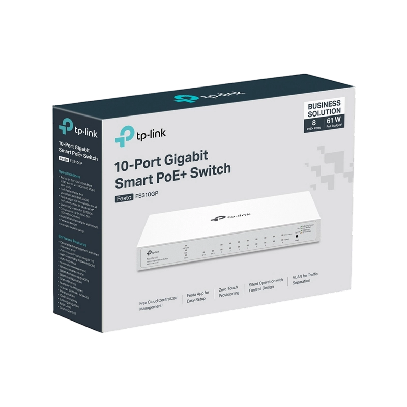 Switch de rețea TP-LINK Festa FS310GP Alb