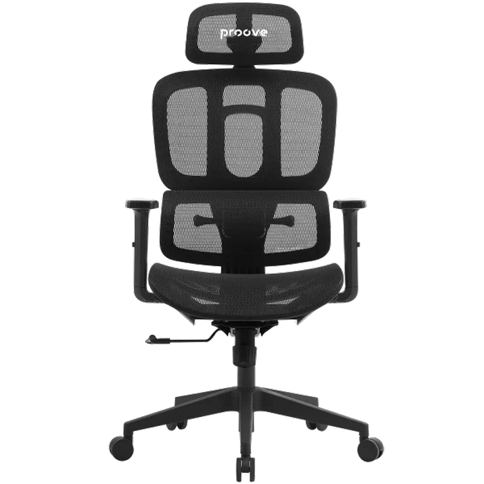 Scaun de birou Proove White-collar Plasă Respirabilă Negru Clasa 4 | 113 - 128 cm