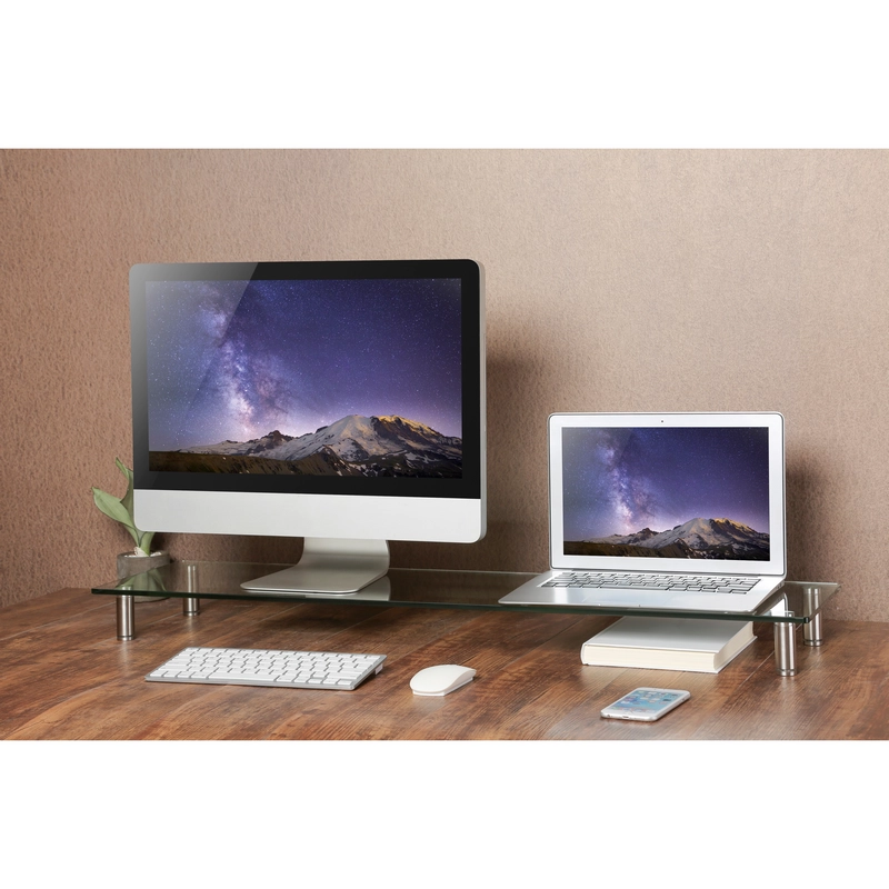 Подставка для монитора Gembird MS-TABLE-GL-01 Прозрачный