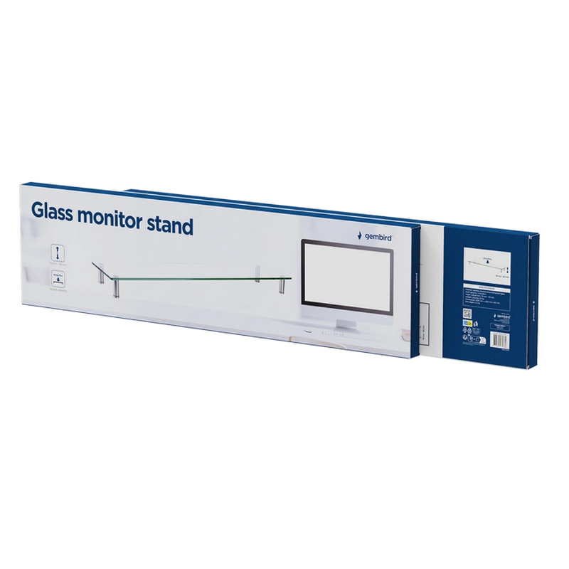 Подставка для монитора Gembird MS-TABLE-GL-01 Прозрачный