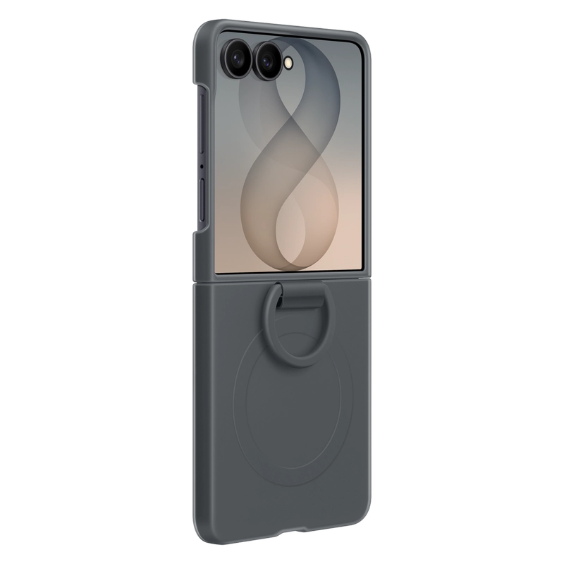 Husă Samsung Galaxy Flip 8 Silicone Ring Magnet Negru