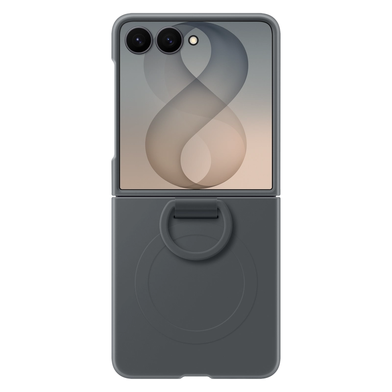Husă Samsung Galaxy Flip 8 Silicone Ring Magnet Negru