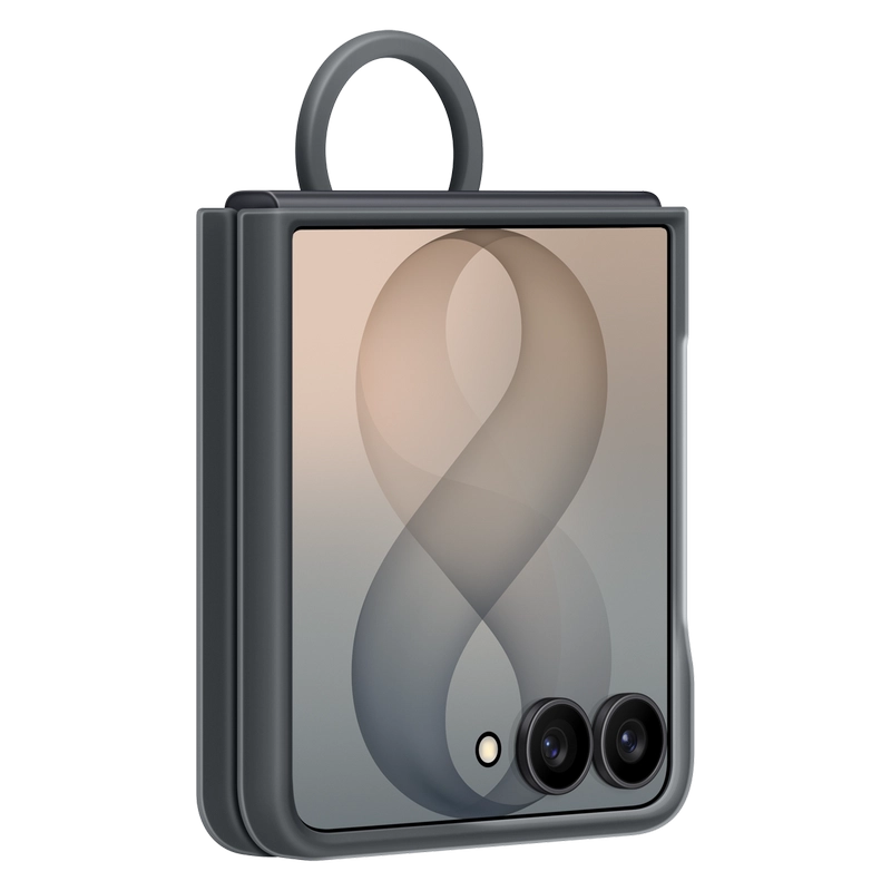 Husă Samsung Galaxy Flip 8 Silicone Ring Magnet Negru