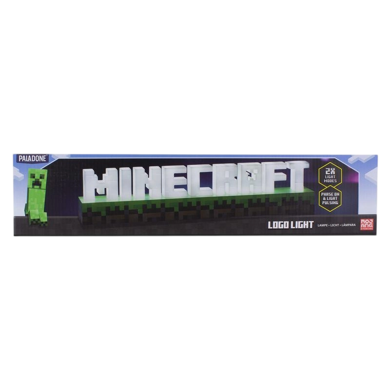 Lampă de noapte Paladone Minecraft Logo Light