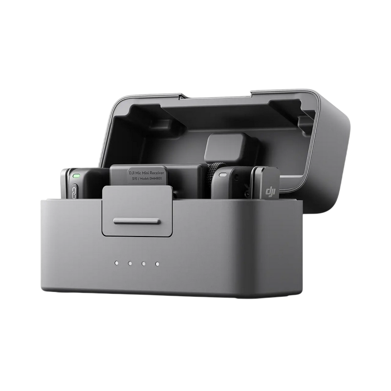 Портативный записывающий микрофон DJI Mic Mini (2 TX + 1 RX + Charging Case) Беспроводной Черный