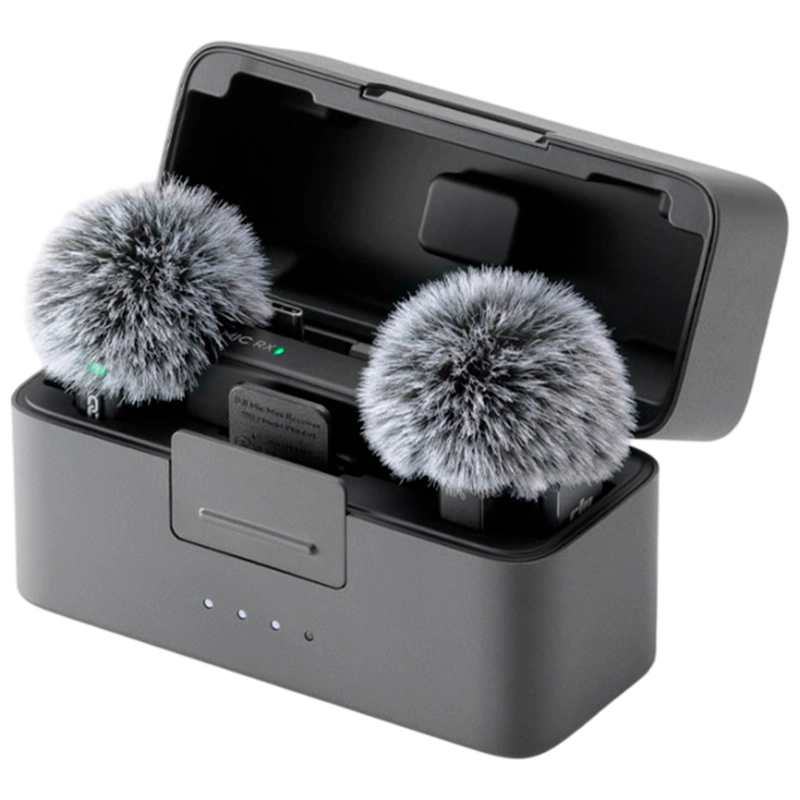 Портативный записывающий микрофон DJI Mic Mini (2 TX + 1 RX + Charging Case) Беспроводной Черный