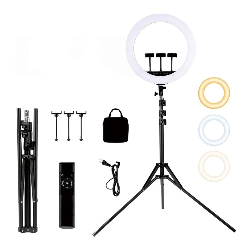 Кольцевая лампа Selfie Ring Light HQ-21S Черный