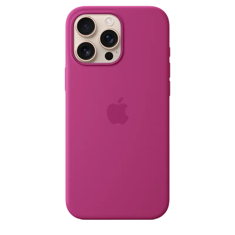 Чехол Apple iPhone 16 Pro Max Silicone Case MagSafe Фуксия