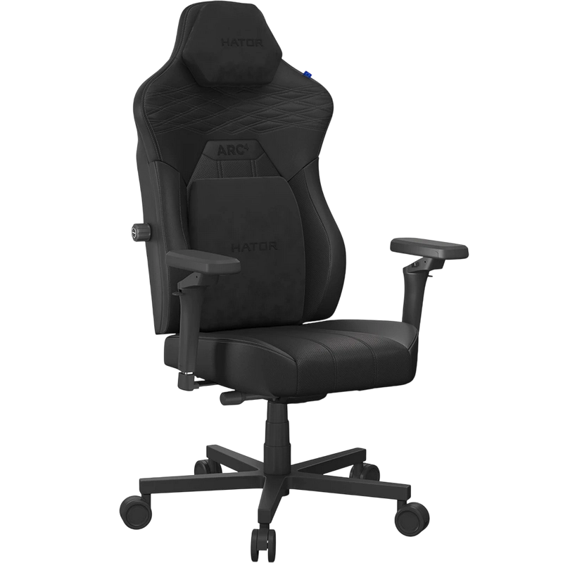 Scaun Gaming HATOR Arc 4 XXL Țesătură, PU Piele Negru