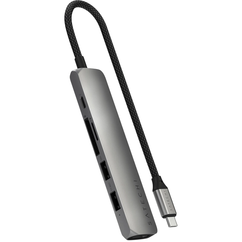 Stație Docking Satechi Slim USB-C Gri