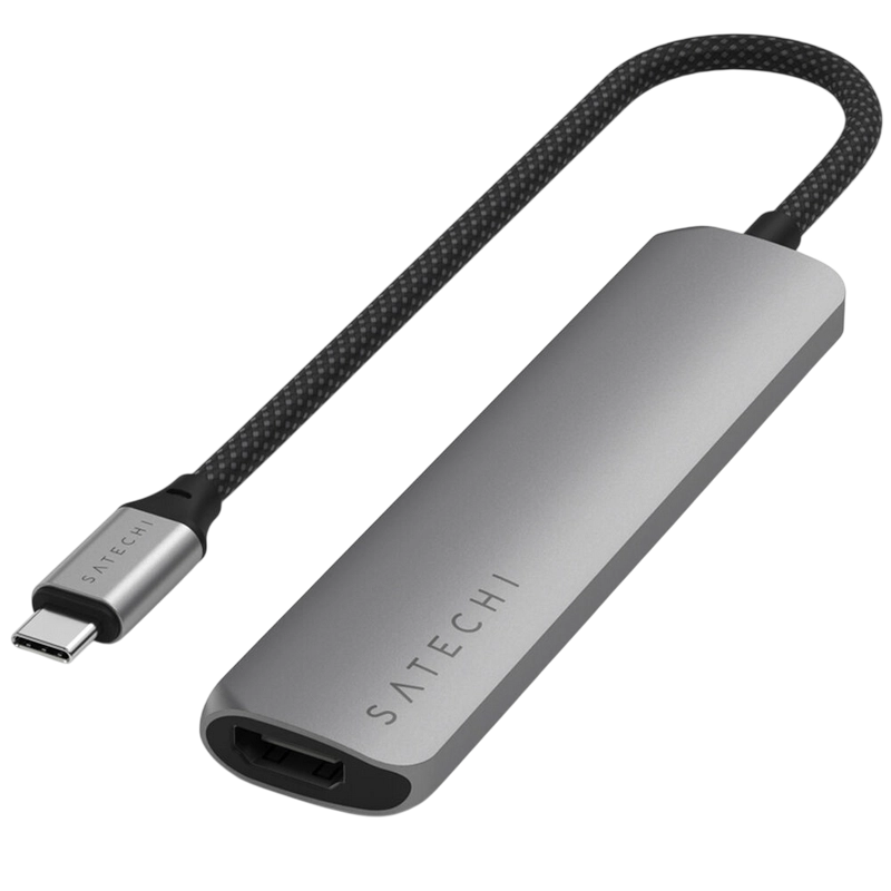 Stație Docking Satechi Slim USB-C Gri