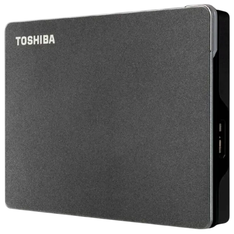 Внешний портативный жесткий диск Toshiba Canvio Gaming 1 ТБ Зеркально-чёрный