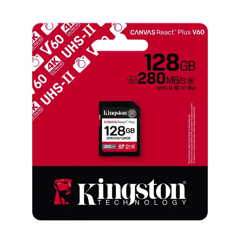 Card de Memorie Kingston Canvas React Plus 128 GB