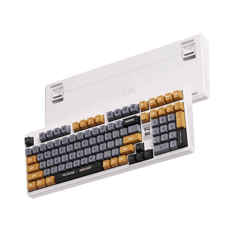 Tastatură MCHOSE X Unbox Therapy UT98 Mecanic Alb