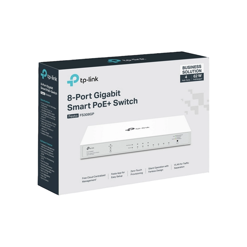 Сетевой коммутатор TP-LINK Festa FS308GP Белый