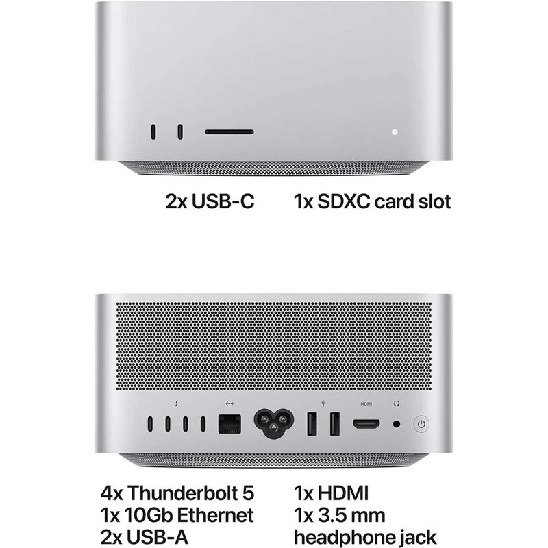 Sistem Desktop PC Apple Mac Studio 2026 M5 Max (18CPU/32GPU) 36 GB Argintiu