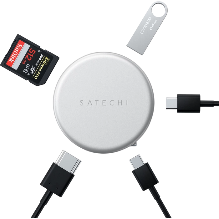 Adaptor multiport Satechi OntheGo Argintiu