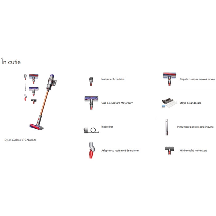 Aspirator Vertical Dyson V10 ABSOLUTE+ Gri