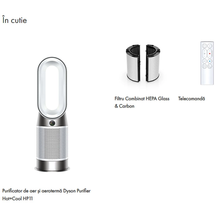 Purificator de aer Dyson HP11 Hot + Cool Alb