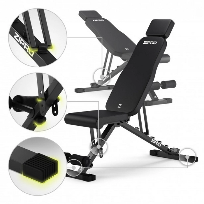 Bancă fitness Zipro Grind Negru
