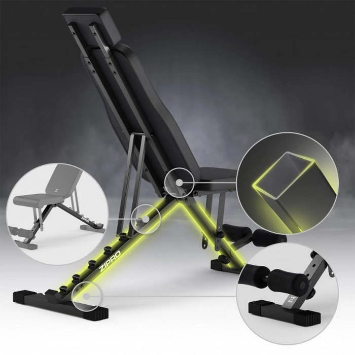 Bancă fitness Zipro Grind Negru