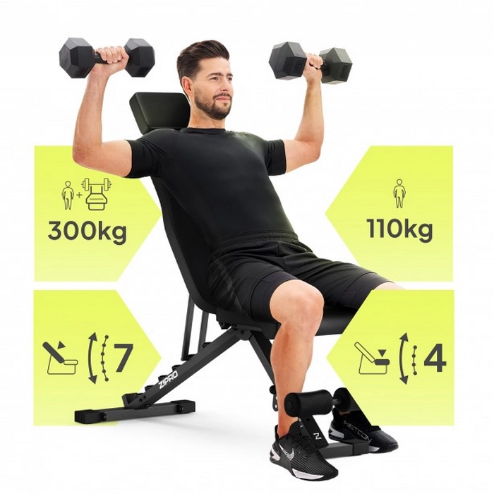 Bancă fitness Zipro Grind Negru