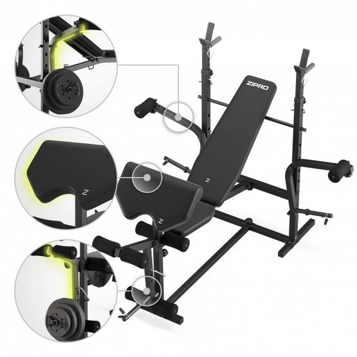 Bancă fitness Zipro Ripped Negru