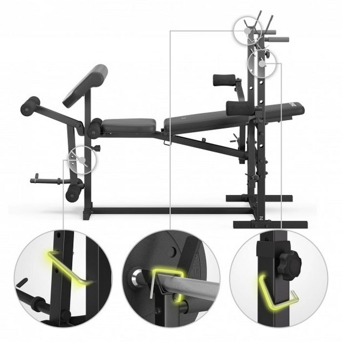 Bancă fitness Zipro Ripped Negru