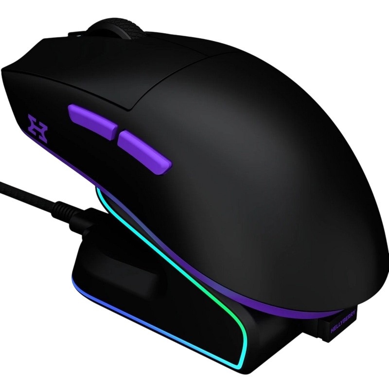 Gaming Mouse HATOR Hellyberry HM47 Negru | Violet