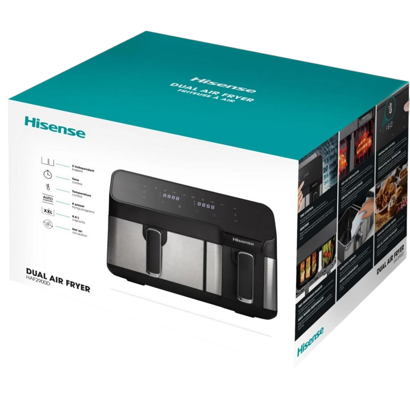 Friteuză cu aer cald Hisense HAF2900D Negru